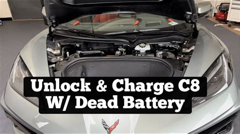 Car stays dead except a few lights are on in the hatch. . How to put c8 corvette in neutral with dead battery